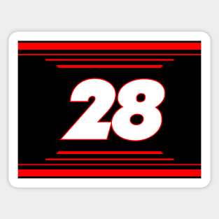 Kyle Sieg #28 2024 NASCAR Design Sticker